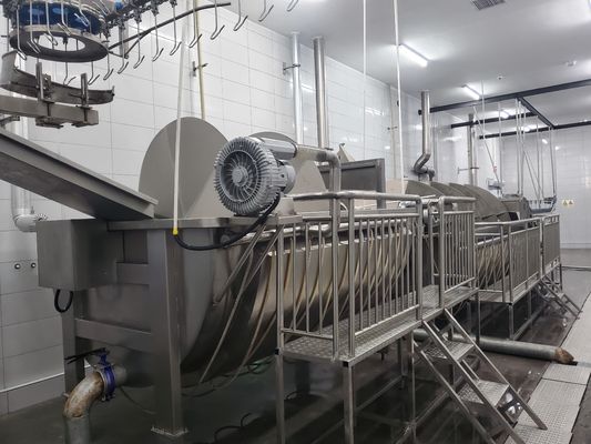 Εργαλεία ψύξης και σφαγής πουλερικών που πωλούνται σε ζεστή τιμή Μηχανή προψύξης για πουλερικά Τεχνήματα χασάπης Halal